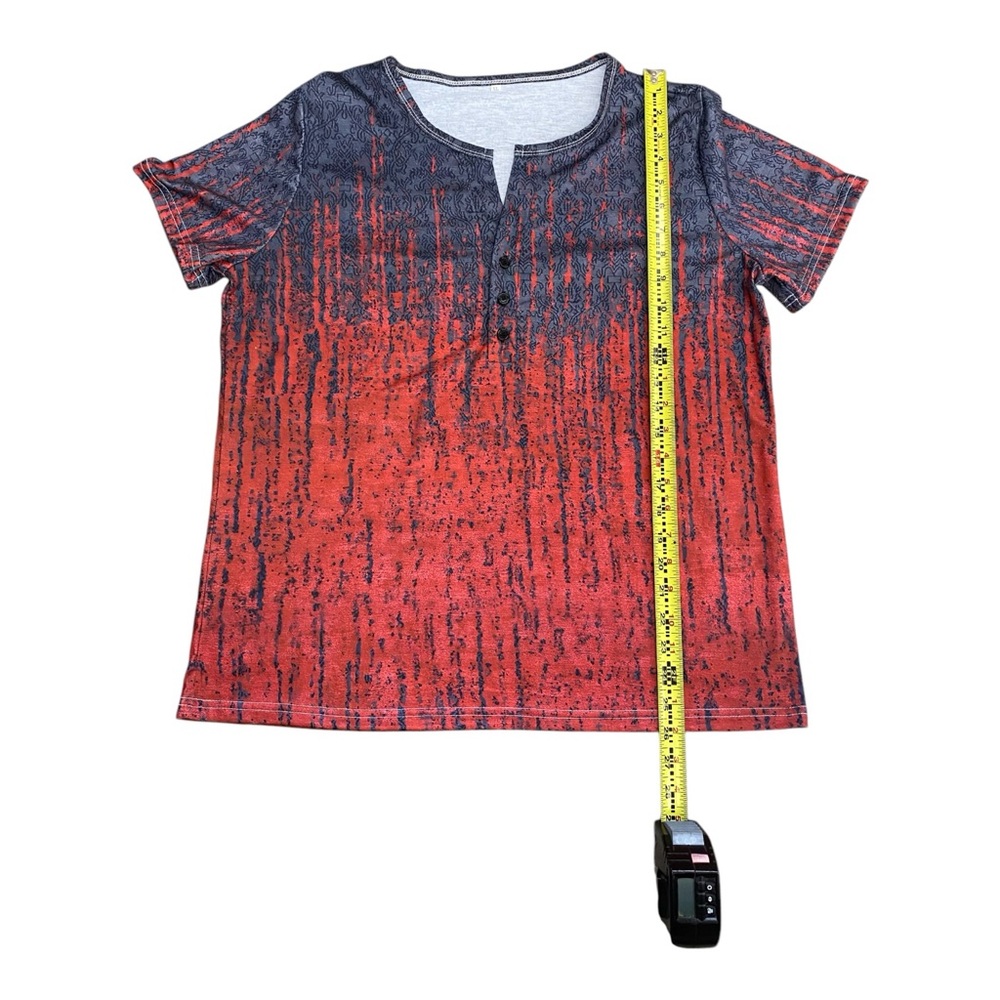 New Red and Black Buttoned Top - Picture 6 of 10
